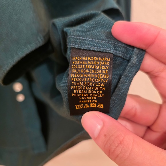 Alexander Julian Colours Mens XL Teal Green Pinpoint Oxford Button Down Shirt - Picture 3 of 9